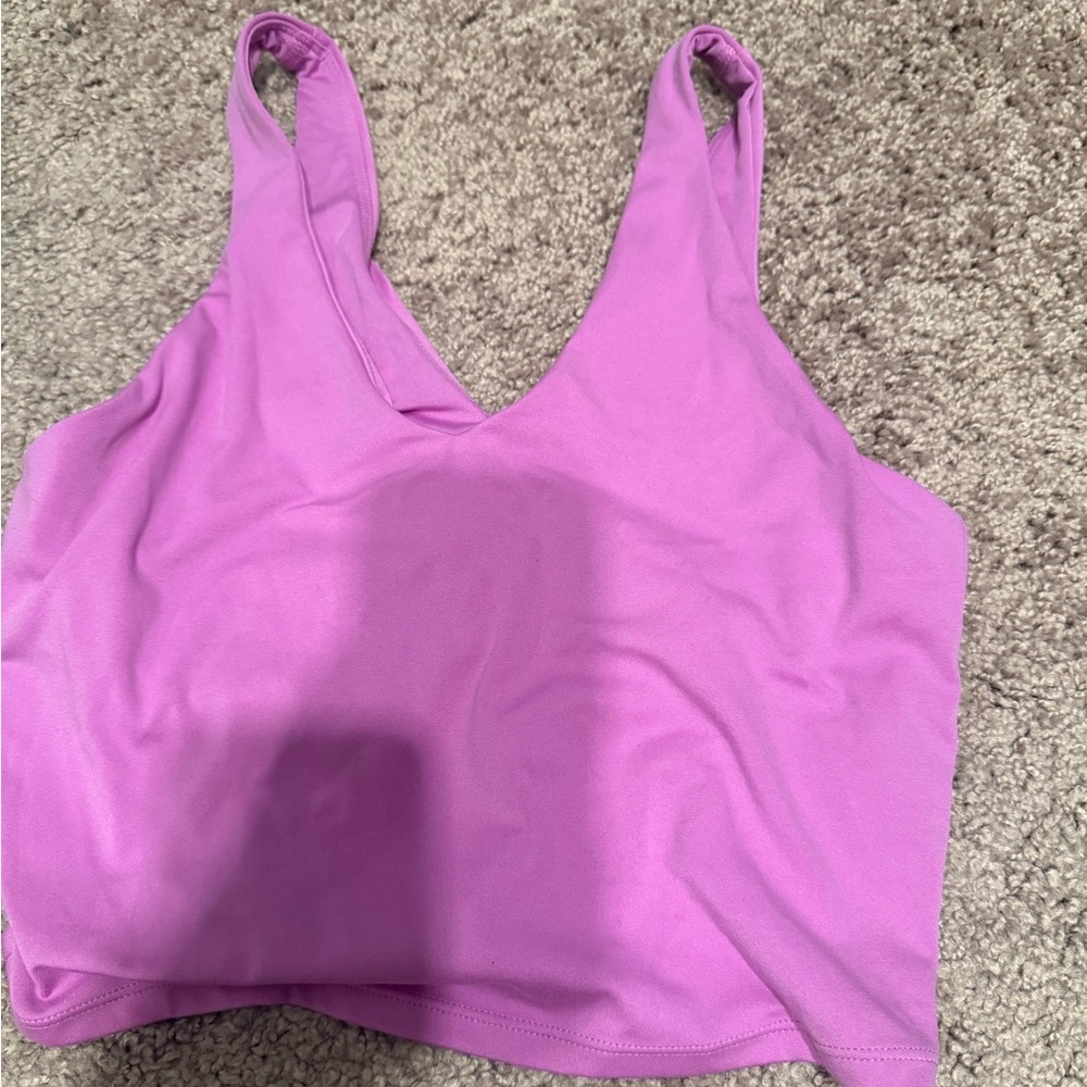 Purple sports bra
